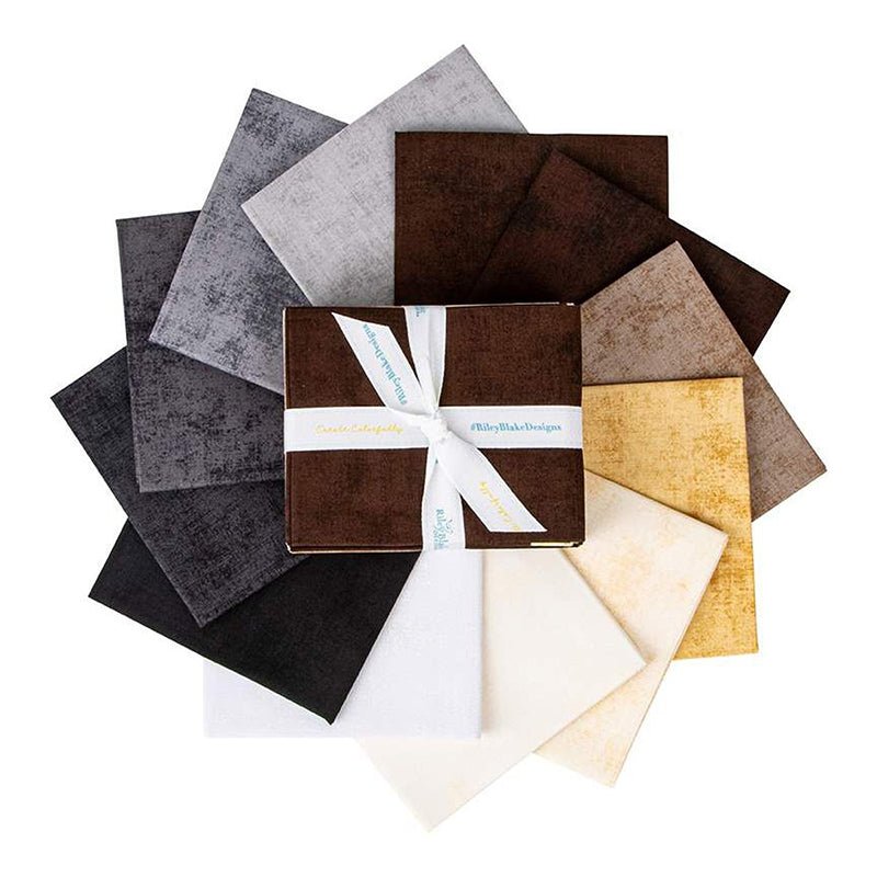 Cotton Shades Neutrals Fat Quarter Bundle from Riley Blake - Riley Blake from Fort Worth Fabric Studio