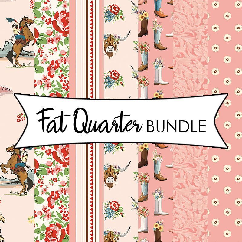 Cowgirl Pink Fat Quarter Bundle by Riley Blake