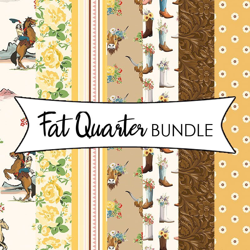 Cowgirl Yellow Fat Quarter Bundle by Riley Blake