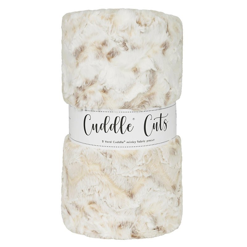 Cuddle by Shannon 2 Yard Luxe Cuddle Cut Snowy Owl Natural by Shannon Fabrics