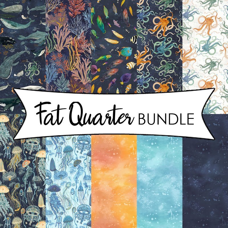 Deep Blue Fat Quarter Bundle by Windham