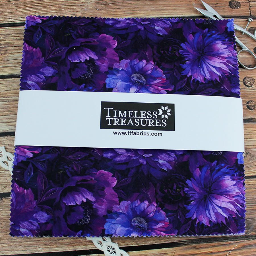Dragonfly Mist 10" Squares 10" Square by Timeless Treasures