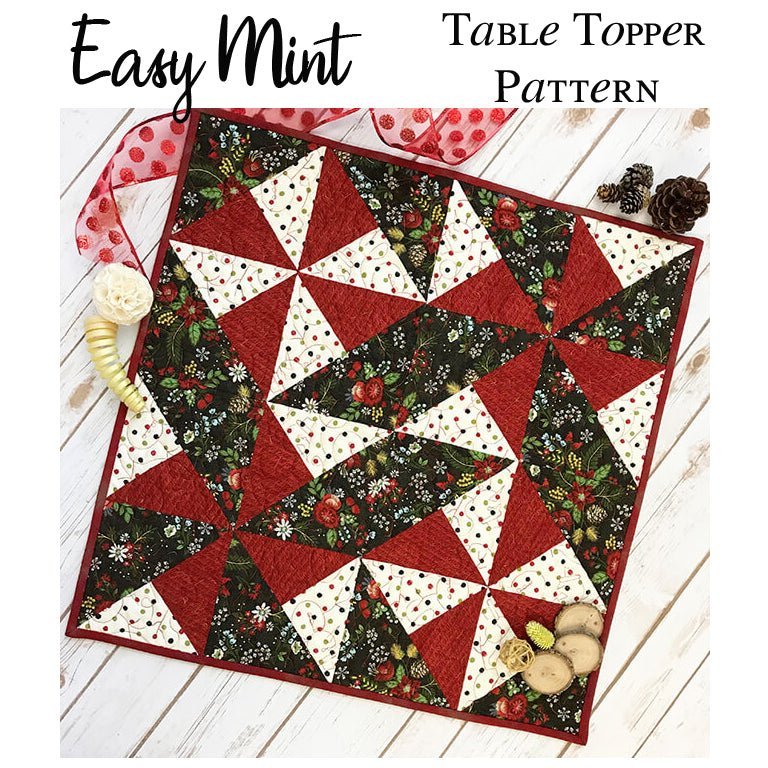 Easy Mint Table Topper Pattern from Fort Worth Fabric Studio by Fort Worth Fabric Studio