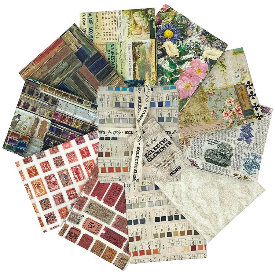 Eclectic Elements Palette - Multi Fat Quarter Bundle - Free Spirit from Fort Worth Fabric Studio