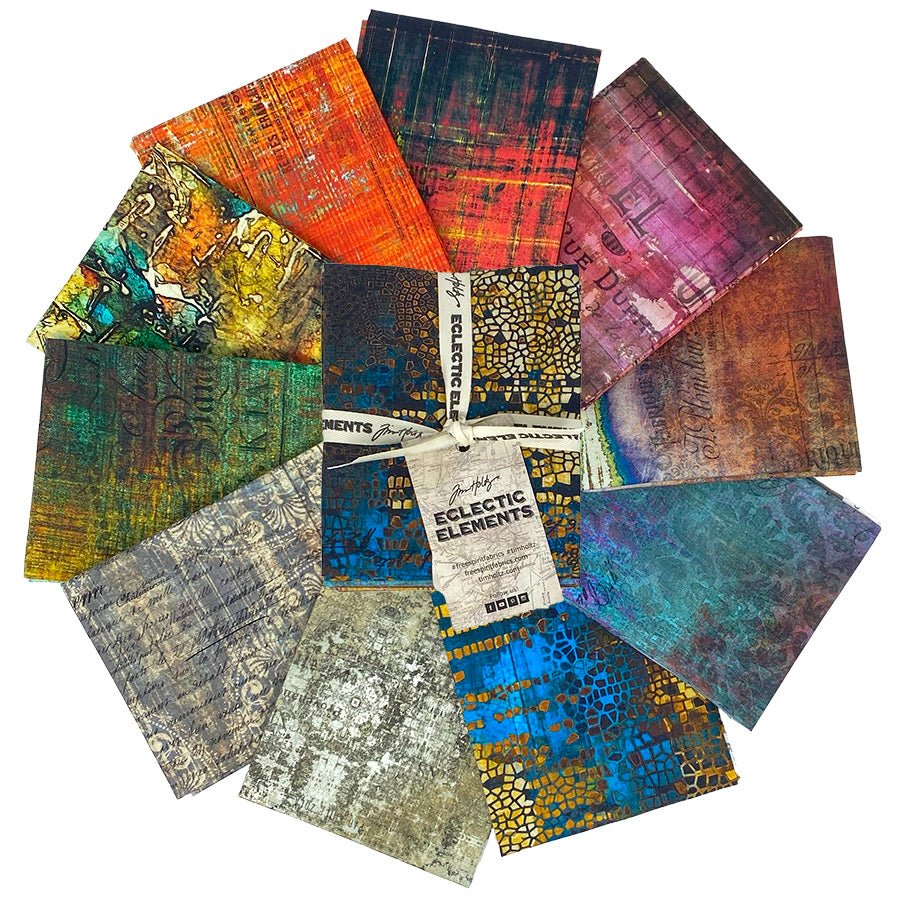 Eclectic Elements Tim Holtz Abandoned 2 Fat Quarter Bundle by Free Spirit