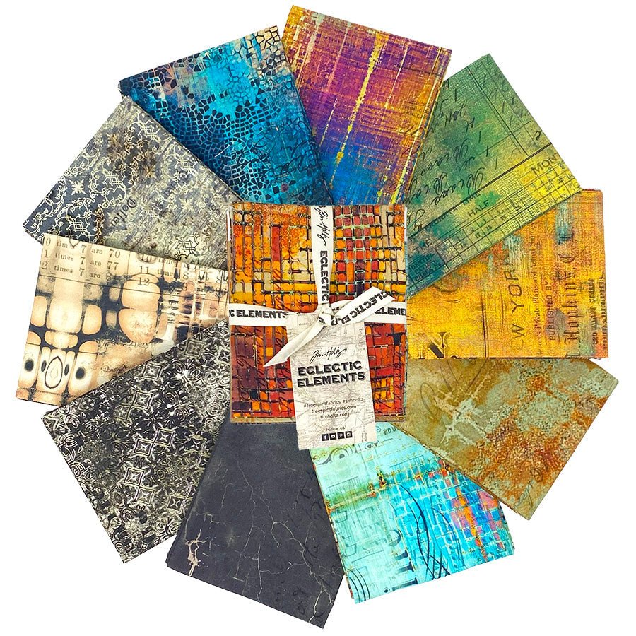 Eclectic Elements Tim Holtz Abandoned Fat Quarter Bundle by Free Spirit