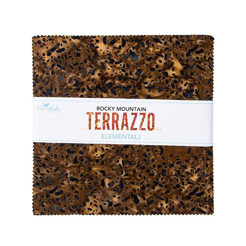 Elementals Terrazzo Batiks Rocky Mountain 10" Stacker by Riley Blake