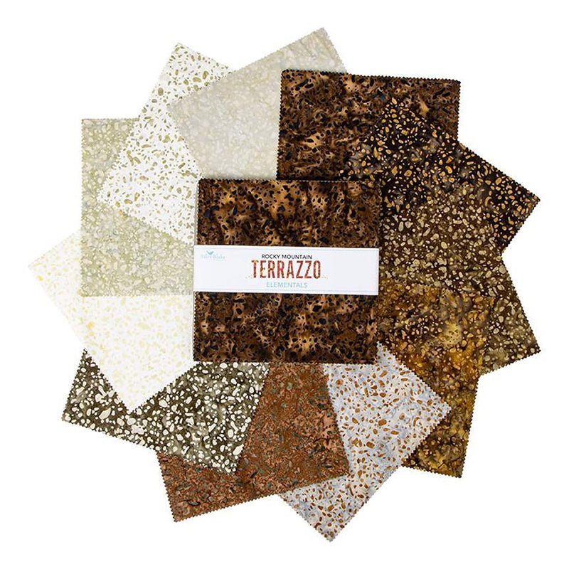 Elementals Terrazzo Batiks Rocky Mountain 10" Stacker by Riley Blake
