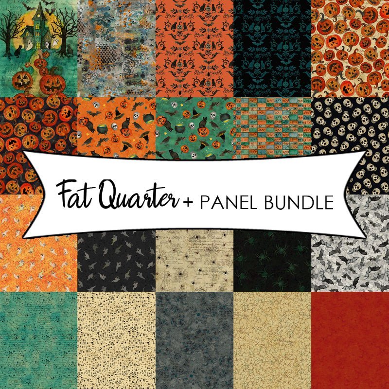 Emerald Hollow Fat Quarter + Panel Bundle by Clothworks