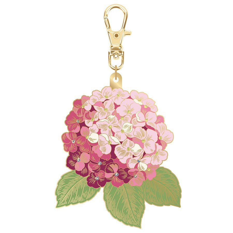 Enamel Charm Hydrangea Pink by Jennifer Bosworth by Riley Blake