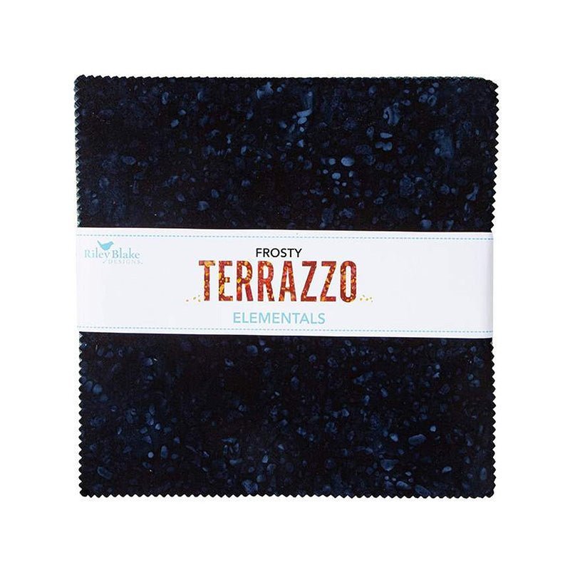 Expressions Batiks Elementals Terrazzo Frosty Stacker E 10" Stacker from Riley Blake by Riley Blake