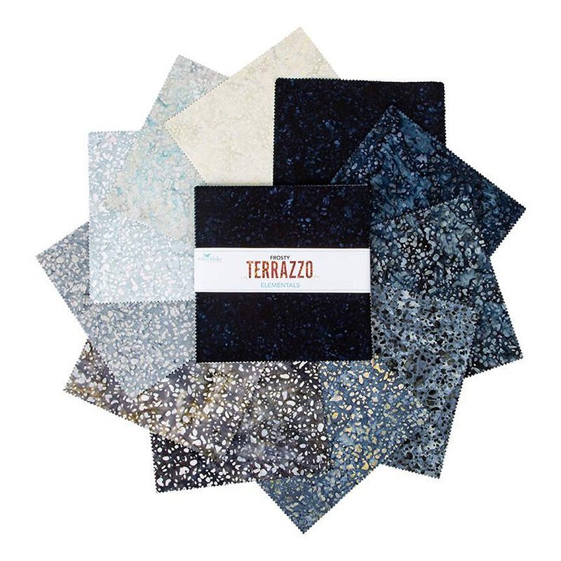 Expressions Batiks Elementals Terrazzo Frosty Stacker E 10" Stacker from Riley Blake by Riley Blake