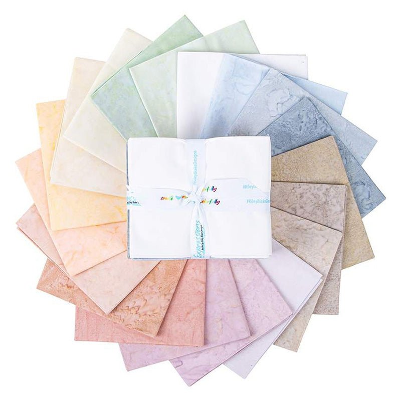 Expressions Batiks Hand - Dyes Cotton Candy Fat Quarter Bundle from Riley Blake by Riley Blake