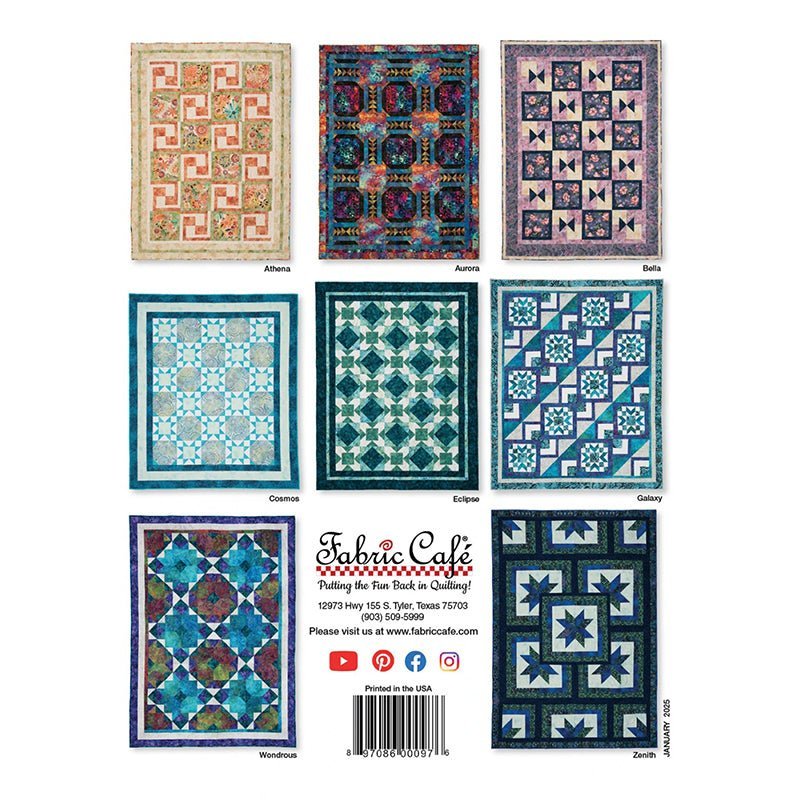 Fabulous 5 - Yard Quilts Quilt Book from Fabric Cafe by Fabric Cafe