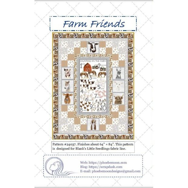 Farm Friends Quilt Pattern by Phoebe Moon Designs - Phoebe Moon Designs from Fort Worth Fabric Studio