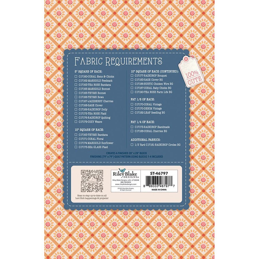 Farmer's Daughter Quilt Seeds Spring Barn by Riley Blake