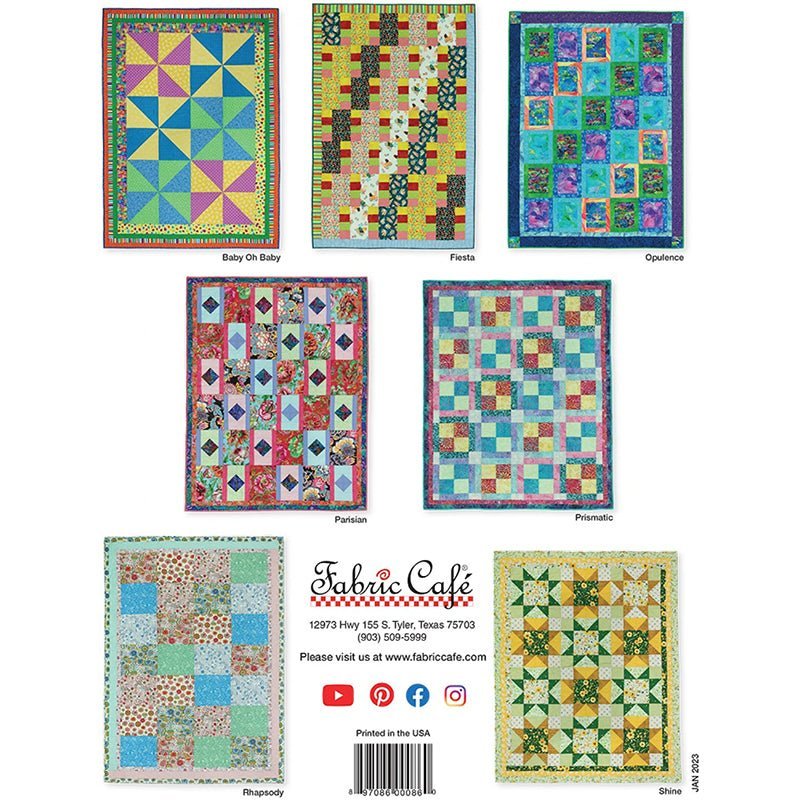 Fat Quarter Quilt Treats Quilt Book from Fabric Cafe by Fabric Cafe