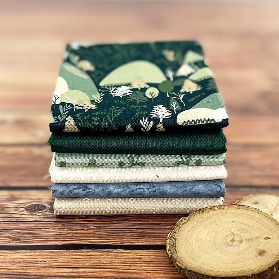 Fern & Stone – FWFS Exclusive 6 Piece Fat Quarter Bundle by Fort Worth Fabric Studio
