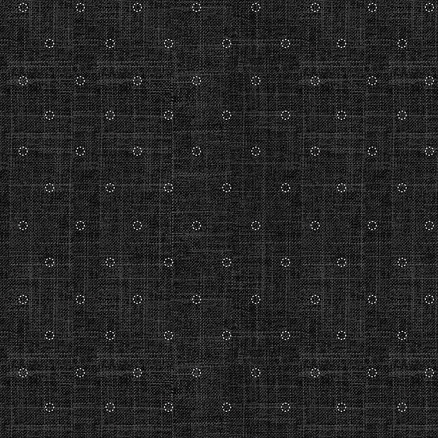 FIGO Stash Stitches Black 1 Yard Cut by Figo Fabrics