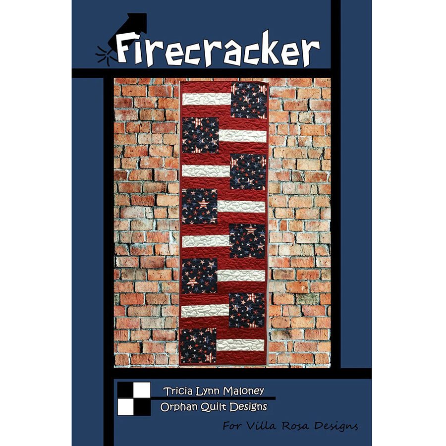 Firecracker Table Runner Pattern - Villa Rosa Designs from Fort Worth Fabric Studio
