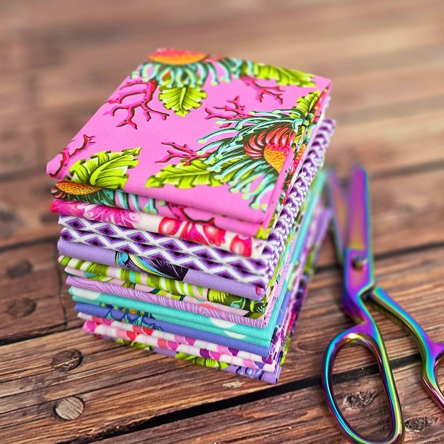 Floral Reef Fat Quarter Bundle from Free Spirit 10 Prints by Free Spirit