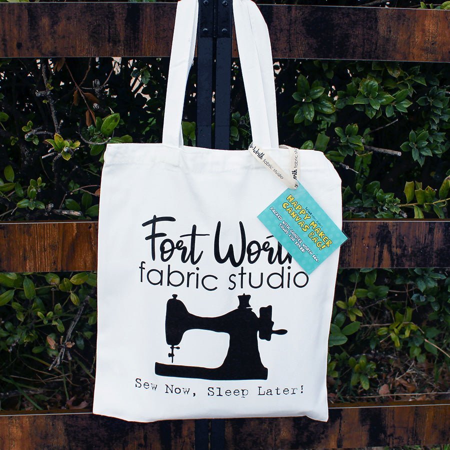 Fort Worth Fabric Studio Happy Maker Canvas Bag FILLED WITH GOODIES by Fort Worth Fabric Studio