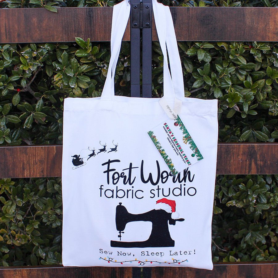 Fort Worth Fabric Studio Merry Maker Canvas Bag FILLED WITH GOODIES by Fort Worth Fabric Studio