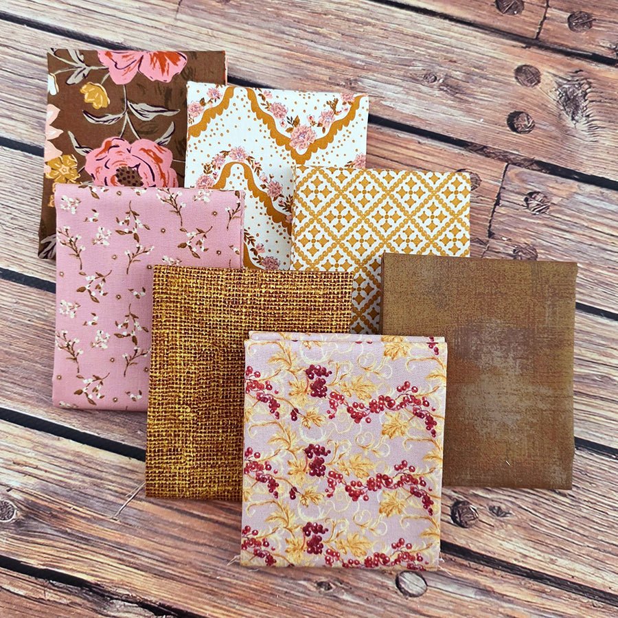 Fredericksburg Rose – FWFS Exclusive 7 Piece Fat Quarter Bundle by Fort Worth Fabric Studio