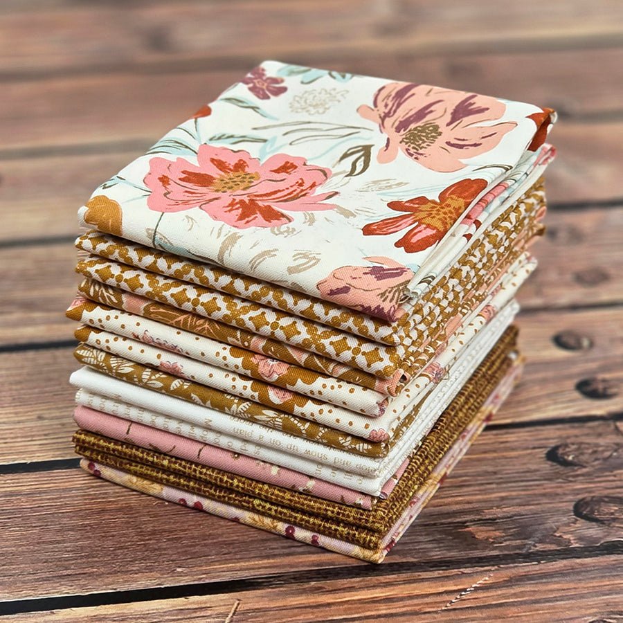 Fredericksburg Rose – FWFS Exclusive 9 Piece Fat Quarter Bundle by Fort Worth Fabric Studio