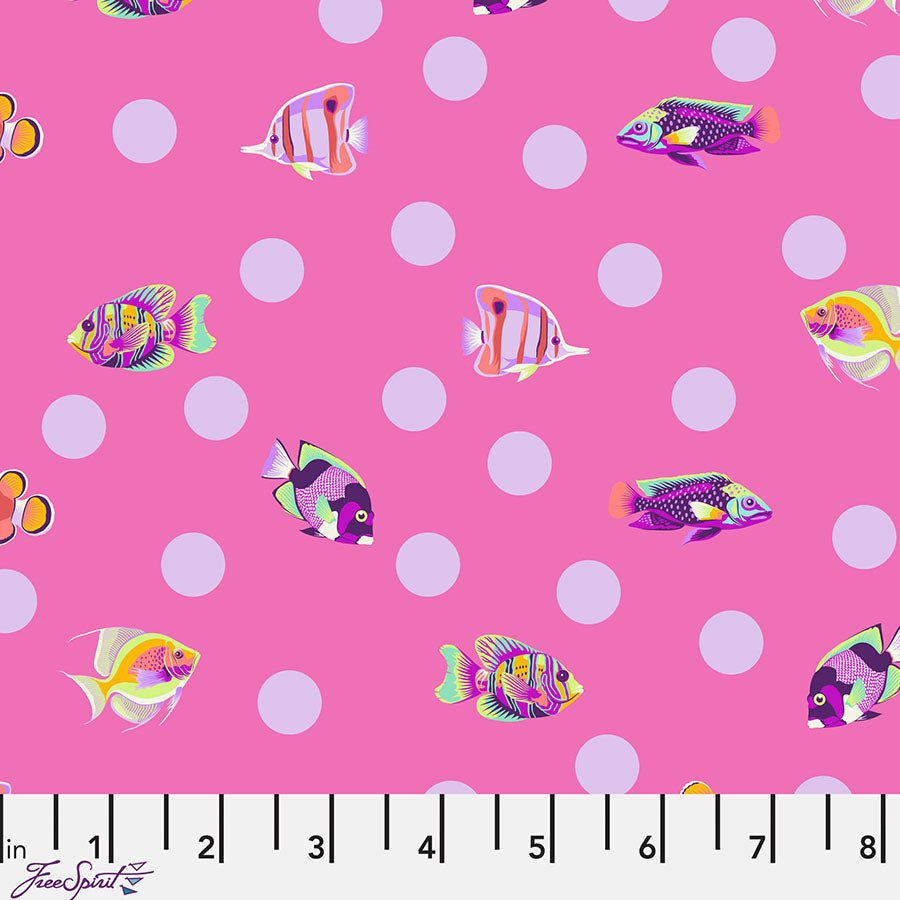 Free Spirit Floral Reef School Crossing Delphine 1 Yard Cut by Free Spirit