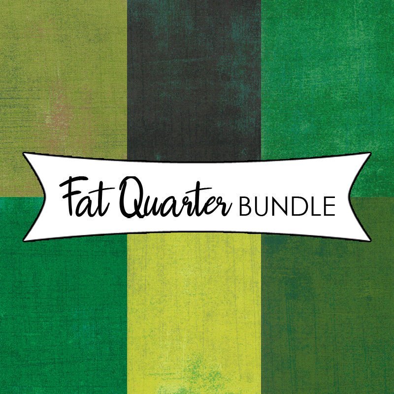 Fresh Greens Mix Fat Quarter Bundle – 6 Green Moda Grunges by Moda
