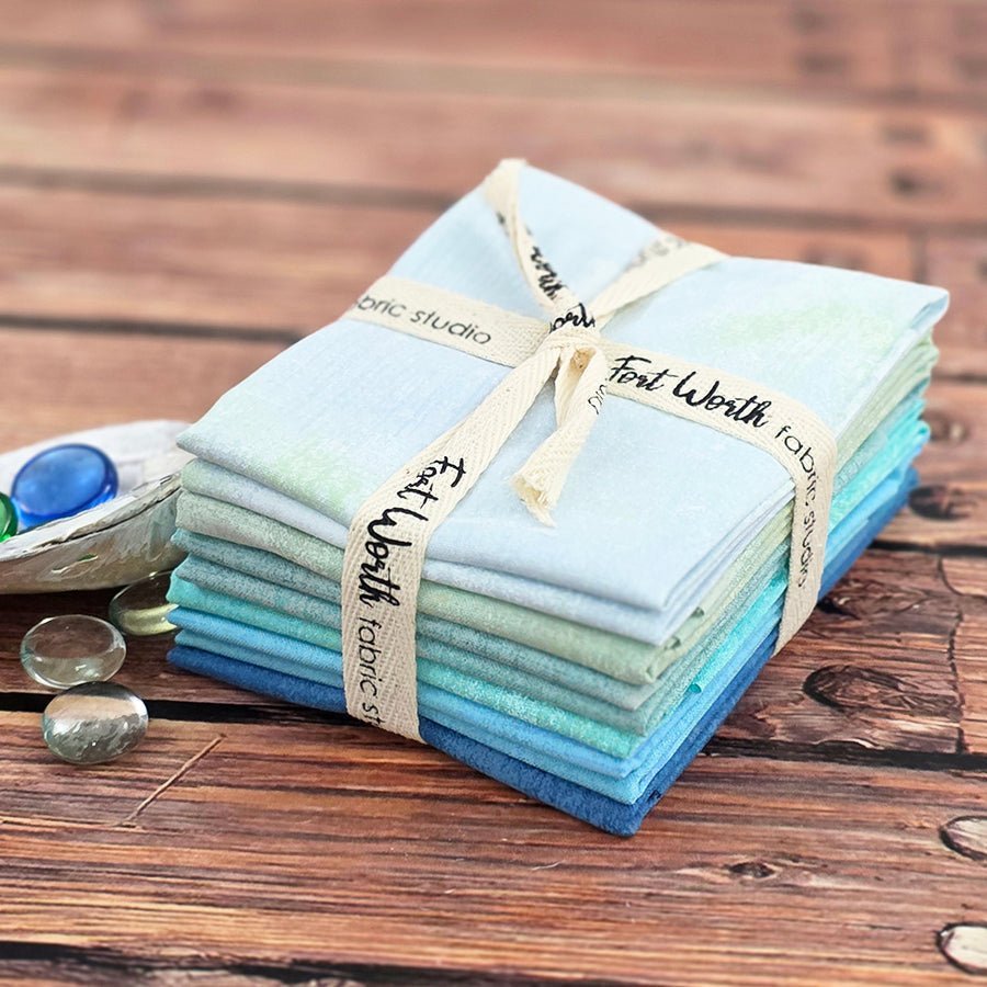 Frio River Waters Fat Quarter Bundle FWFS Exclusive (6 FQs) by Fort Worth Fabric Studio