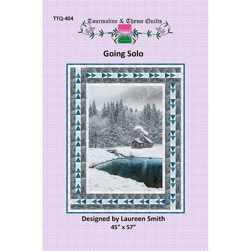 Going Solo Quilt Pattern by Tourmaline & Thyme Quilts by Hoffman