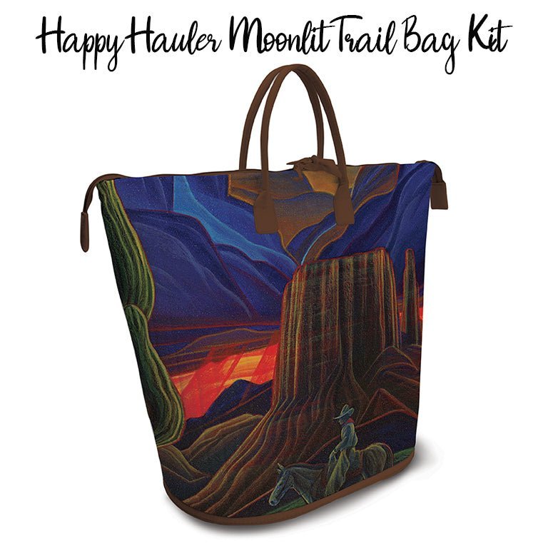 Happy Hauler Moonlit Trail Bag Kit with Western Reflections from Riley Blake by Riley Blake