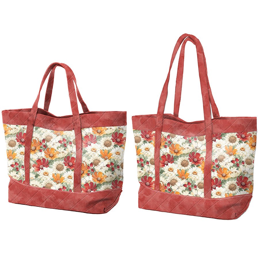 Harvest Blooms Tote Bag Kit from Wilmington - Wilmington Prints from Fort Worth Fabric Studio
