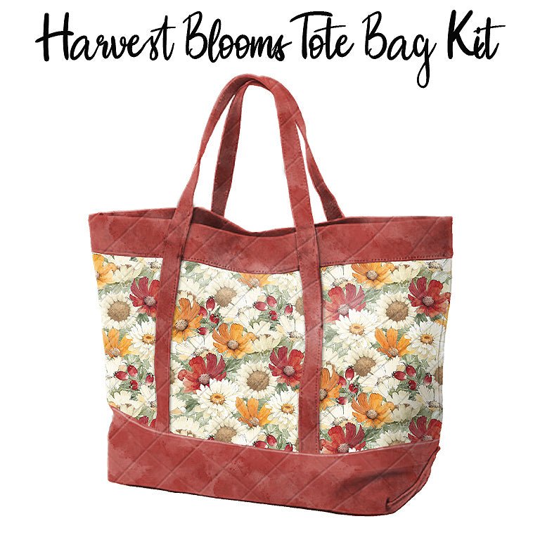 Harvest Blooms Tote Bag Kit from Wilmington - Wilmington Prints from Fort Worth Fabric Studio