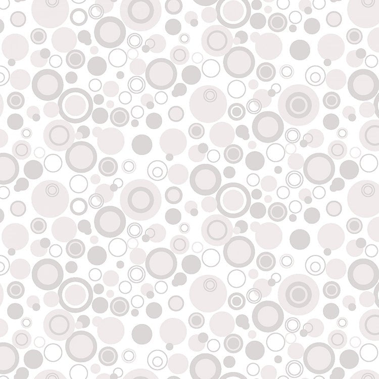 Henry Glass Bubble Dot Basics White 1 Yard Cut by Henry Glass