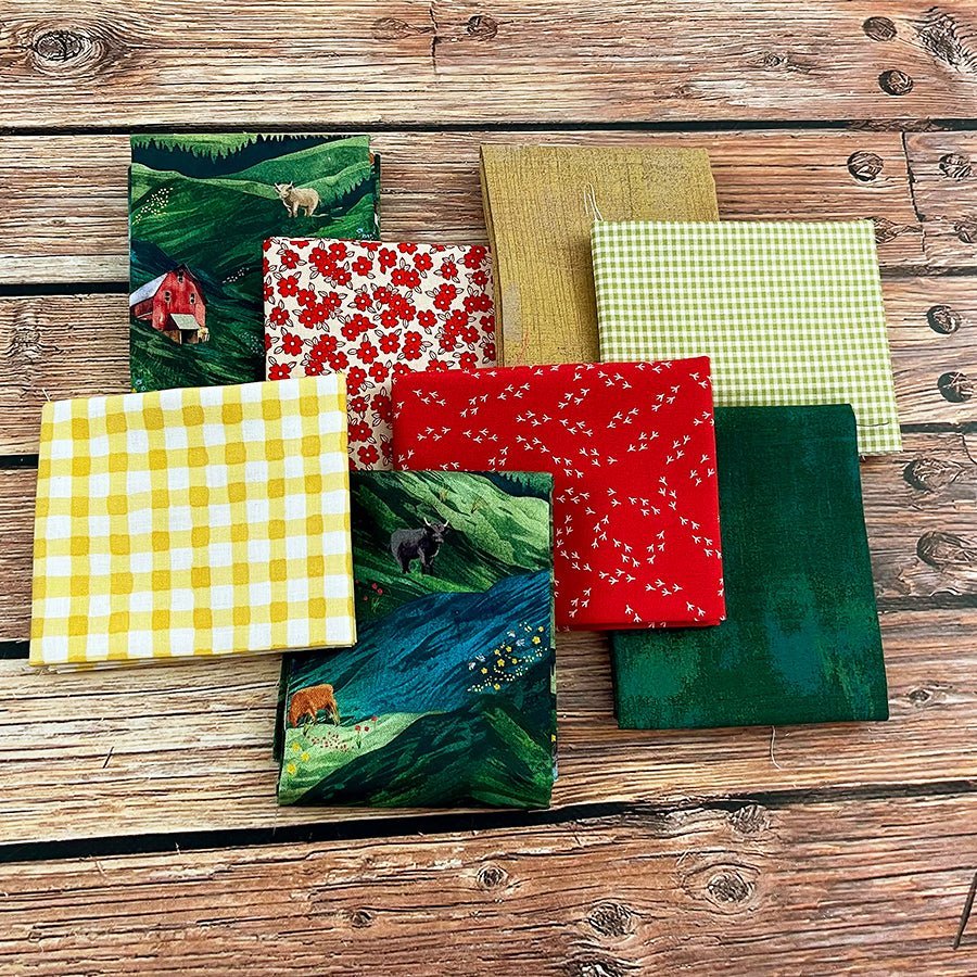 Hillside Homestead – FWFS Exclusive 8 Piece Fat Quarter Bundle by Fort Worth Fabric Studio