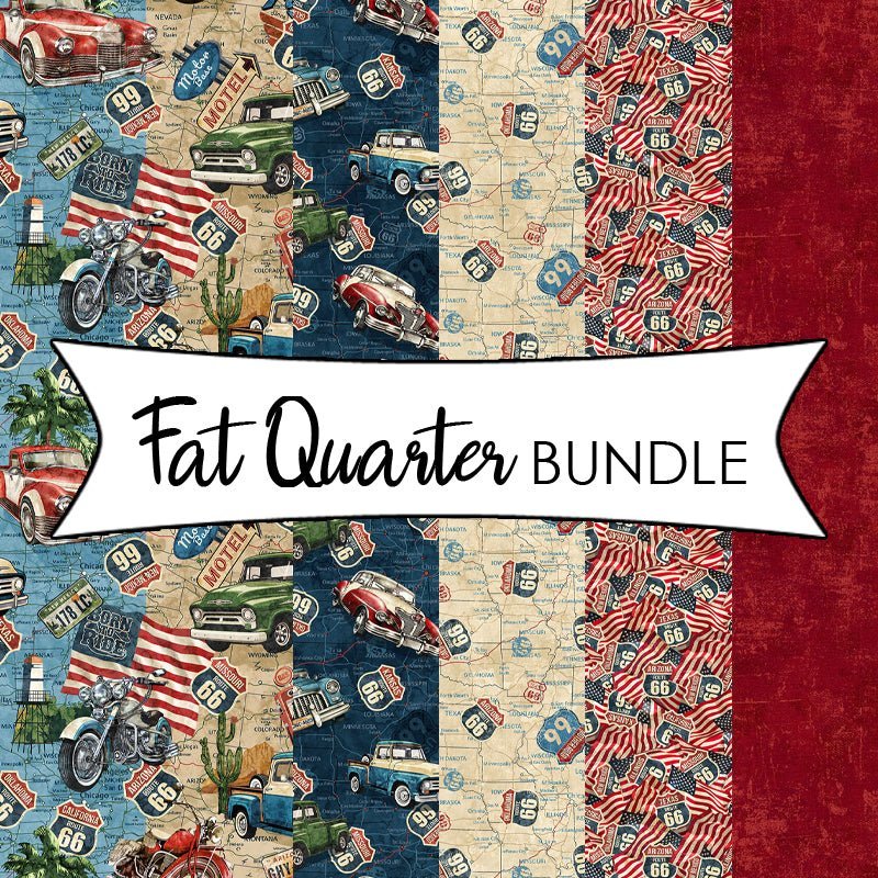 Historic Route 66 Fat Quarter Bundle by Northcott