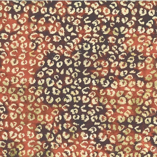 Hoffman Congo Bay Batiks Cheetah Pecan 1 Yard Cut by Hoffman