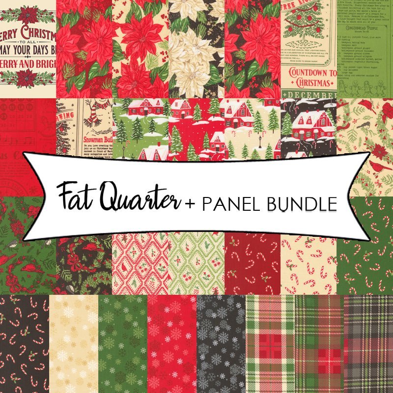 Holiday Cheer Fat Quarter + Panel Bundle by Moda
