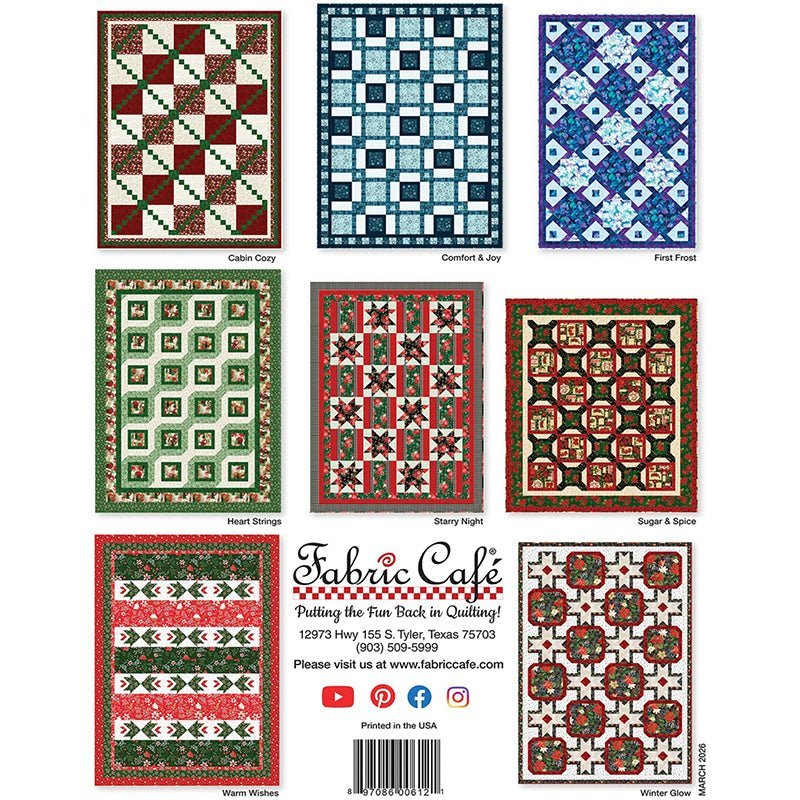 Holly Jolly 5-Yard Quilts Quilt Book from Fabric Cafe by Fabric Cafe