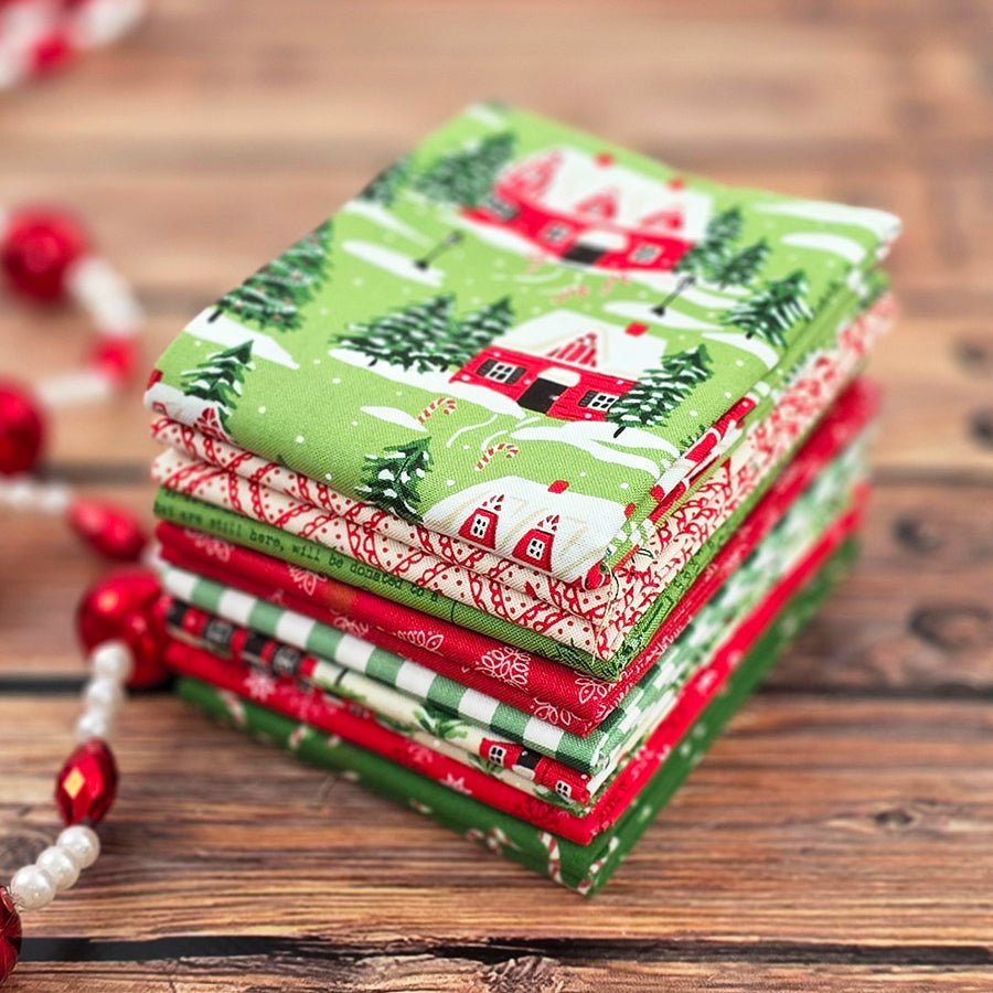 Homestead Holiday 8 Fat Quarter Bundle – FWFS Exclusive by Fort Worth Fabric Studio