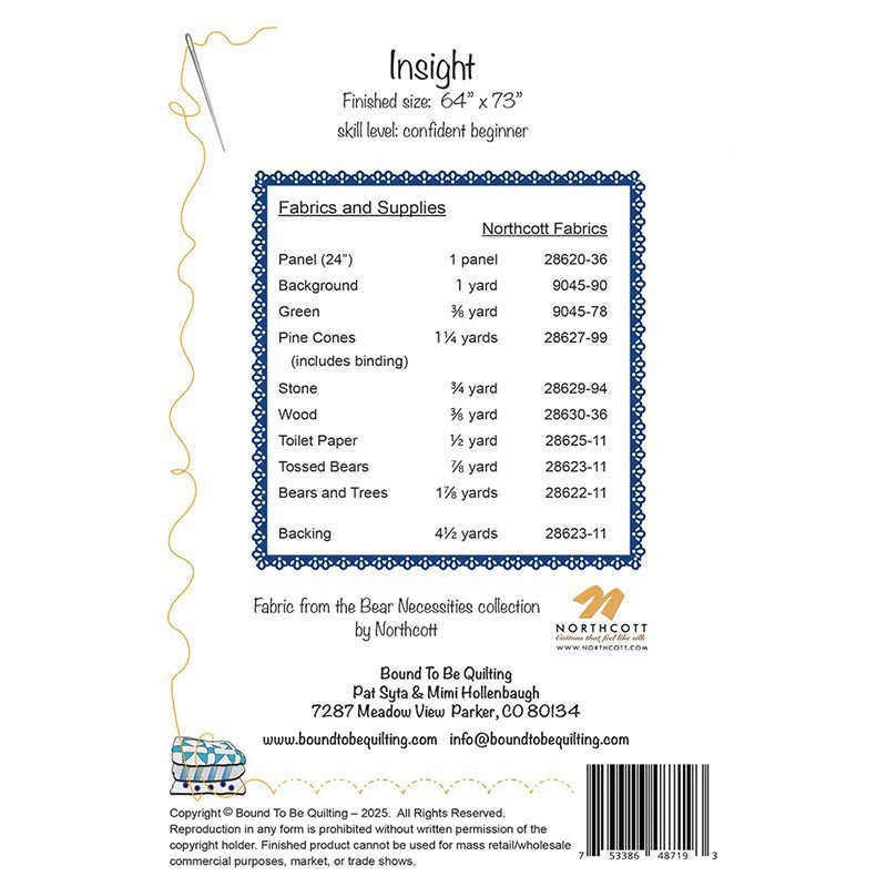 Insight Quilt Pattern by Bound To Be Quilting by Bound To Be Quilting