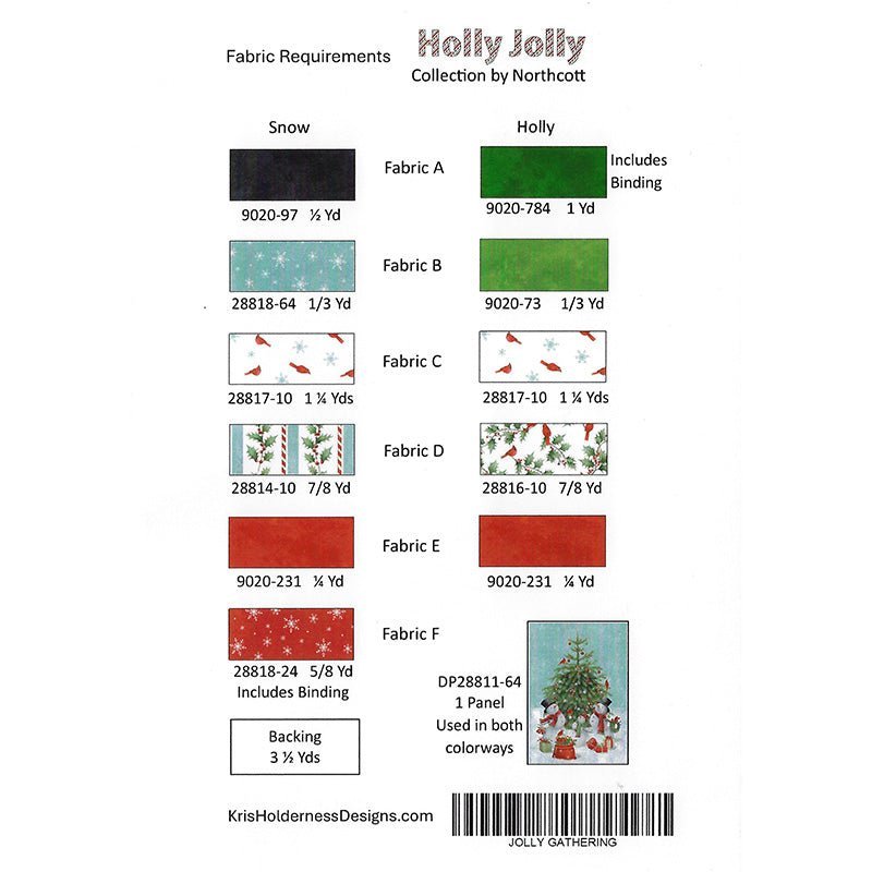 Jolly Gathering Quilt Pattern by Northcott by Northcott