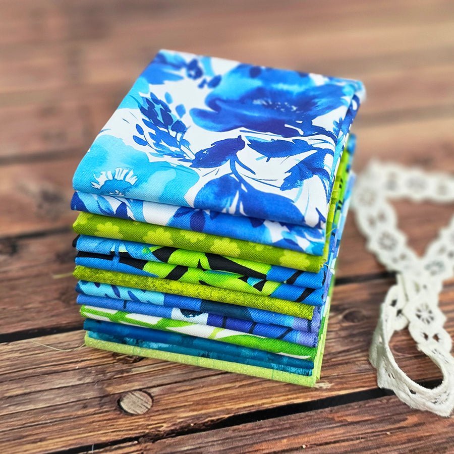 Juice Box Electric – FWFS Exclusive 8 Piece Fat Quarter Bundle by Fort Worth Fabric Studio