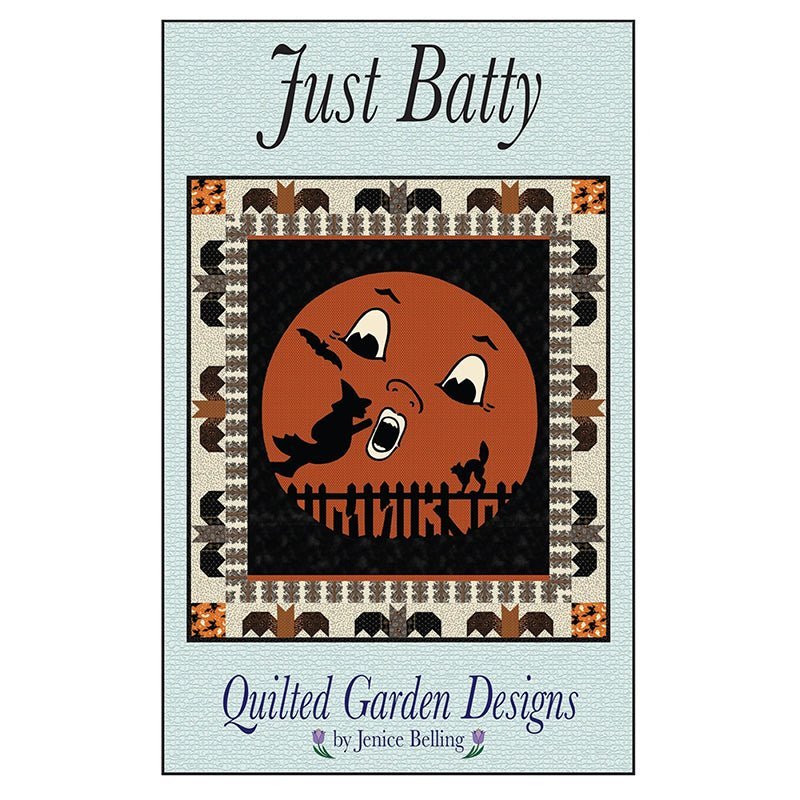 Just Batty Wall Hanging Quilt Pattern by Quilted Garden Designs