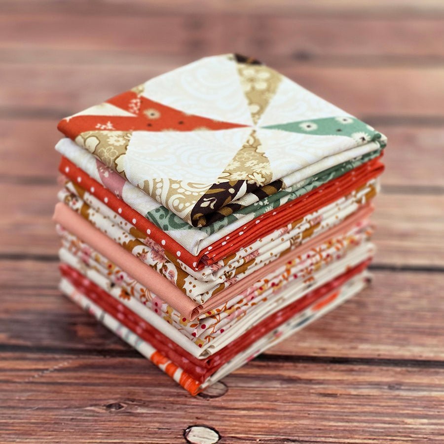 Just Peachy Babe – FWFS Exclusive 8 Piece Fat Quarter Bundle by Fort Worth Fabric Studio
