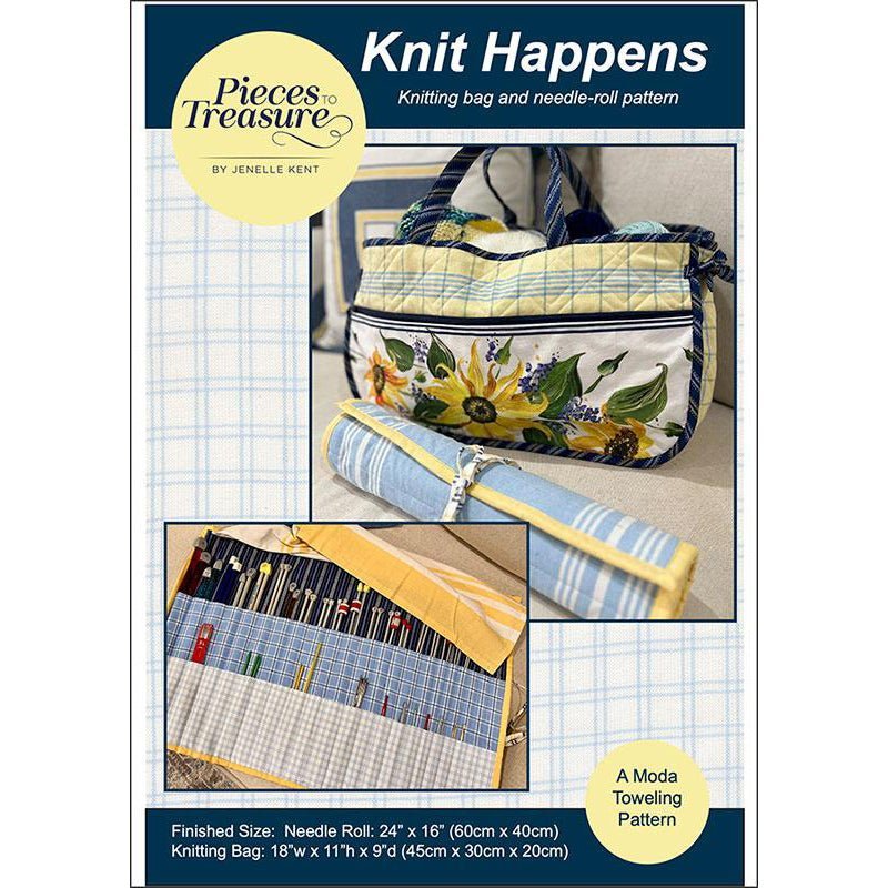 Knit Happens Bag Pattern by Pieces to Treasure by Pieces to Treasure