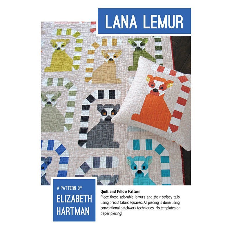 Lana Lemur Quilt Pattern by Elizabeth Hartman by Elizabeth Hartman